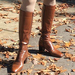 VTG Salvatore Ferragamo Brown Knee High Boots 8½N